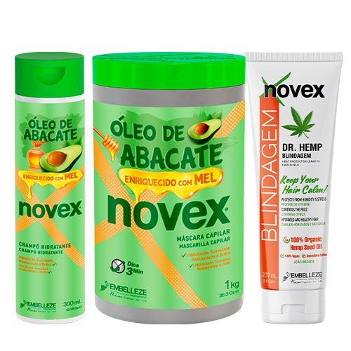 Pack mantenimiento Novex Avocado Hemp 3 productos