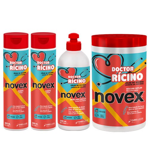 Maintenance pack Novex Doctor Castor Oil 4 productos