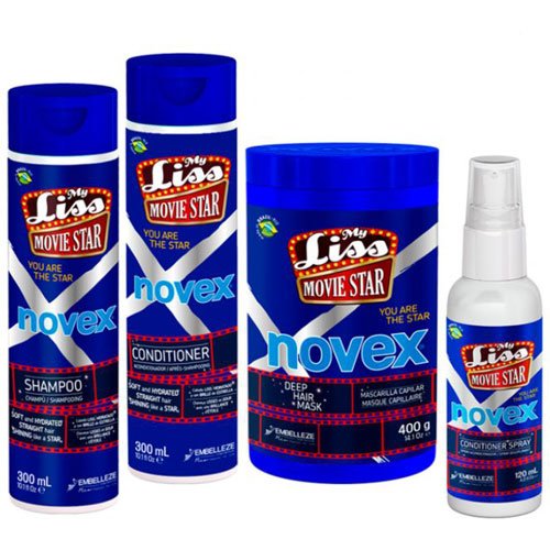 Pack mantenimiento Novex Liso de Cine 4 productos