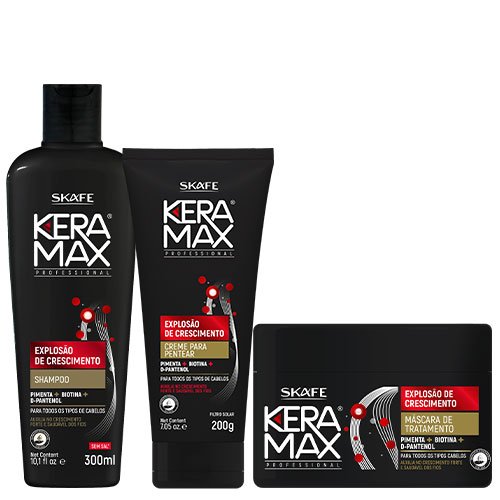 Pack Mantenimiento Skafe Keramax Explosión de crecimiento 3 productos