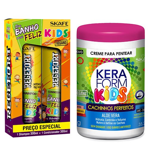 Pack Mantenimiento Skafe Regefort Kids vegano 3 productos