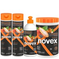 Pack mantenimiento Novex SuperHairFood Cacao y Almendras vegano 4 productos