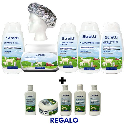 Maintenance pack Stratti Goat Milk, D-Panthenol & Keratin 6 products