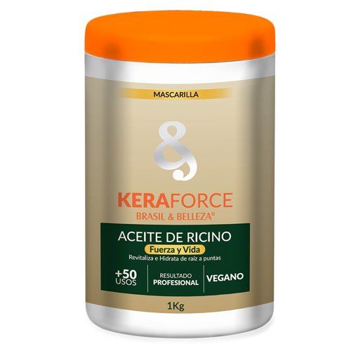 Mascarilla Profesional B&B Keraforce Aceite de Ricino vegano 1Kg