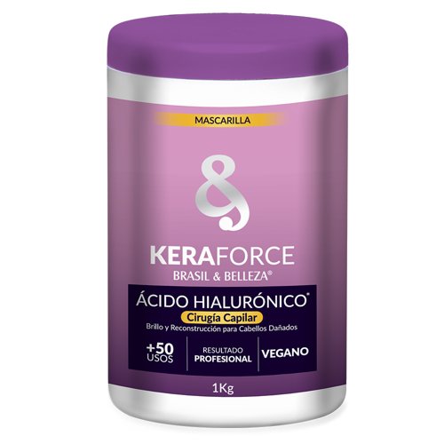 Mascarilla Profesional B&B Keraforce Hialurónico Cirugía Capilar 1Kg