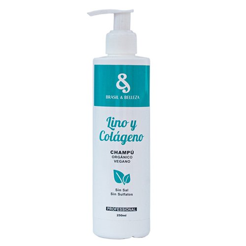 Kit Mantenimiento B&B Lino y Colágeno Home Care sin sal sin sulfatos 2x250ml