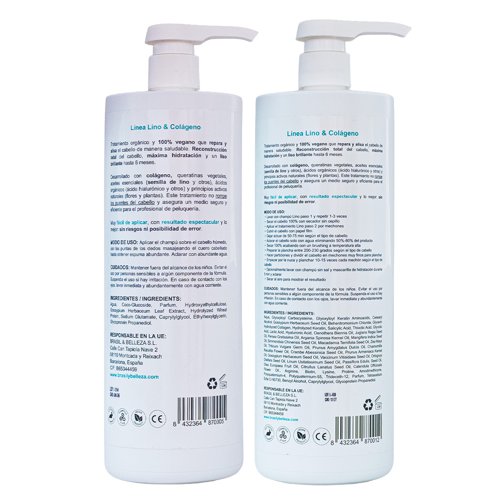 Kit Keratin Straightening B&B Flax and Collagen 2x1L