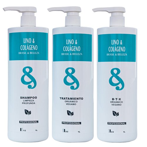 Kit Alisado y Lifting B&B Lino y Colágeno 3x1L