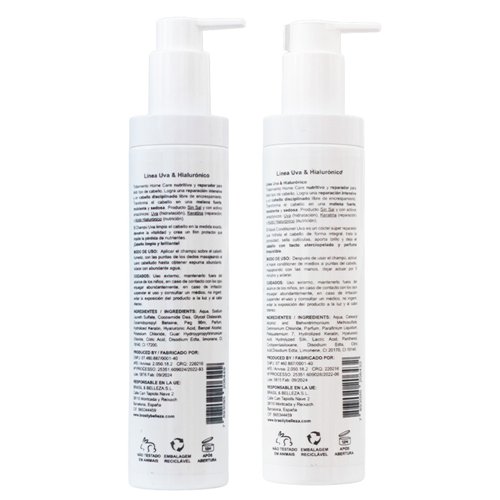 Kit Mantenimiento B&B Uva y Hialurónico Home Care sin sal 2x250ml