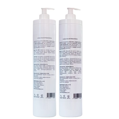 Kit Keratin Straightening B&B Grape and Hyaluronic 2x1L