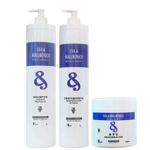 Kit Alisado y Lifting B&B Uva y Hialurónico 3 productos
