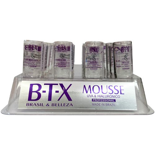 Kit Hair Botox B&B Grape and Hyaluronic BTX Mousse 20x15ml