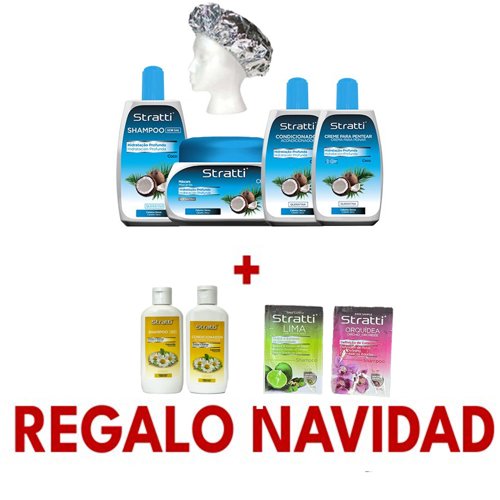 Maintenance pack Stratti Coconut & Keratin 5 products