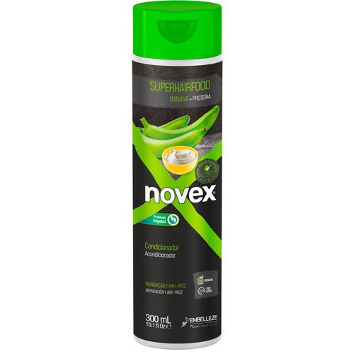 Acondicionador Novex SuperHairFood Banana y Proteína vegano sin sal 300ml Acondicionador Novex SuperHairFood Banana y Proteína vegano sin sal 300ml