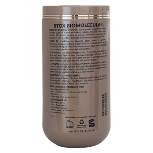 Kit Hair Lifting Export Cacau BTox Biomolecular 2x1Kg