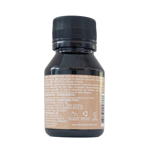 Ampolla Export Cacau Reparación K Keratina 60ml