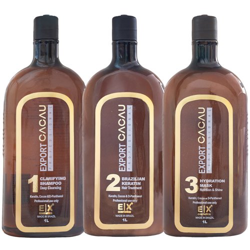 Kit Alisado de Keratina Export Cacau 3x1L
