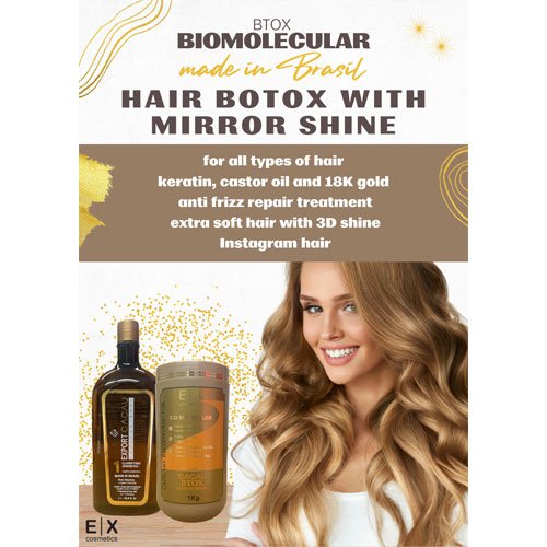 Kit Hair Botox Export Cacau BTox Biomolecular 2x1Kg