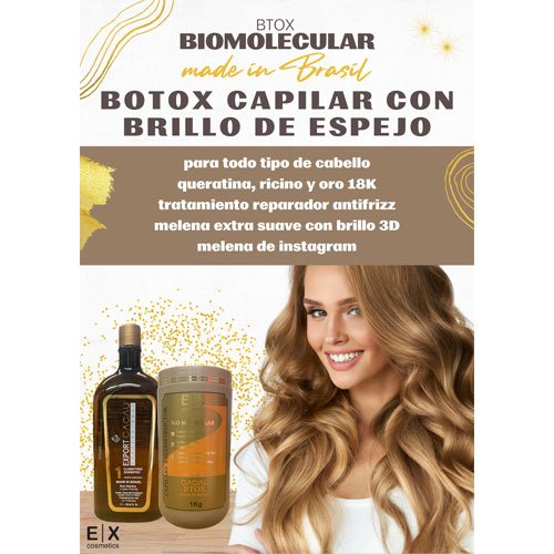 Kit Botox Capilar Export Cacau BTox Biomolecular 2x250g