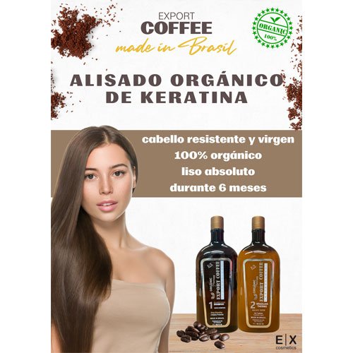 Kit Organic Straightening Export Coffe 2x1L