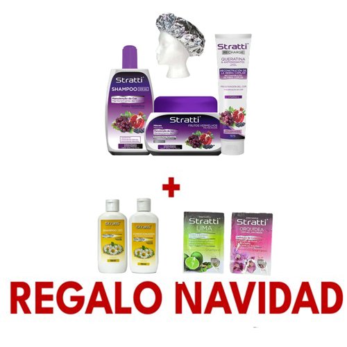 Pack Mantenimiento Stratti Frutos Rojos & Keratina con Vitamina C 4 productos