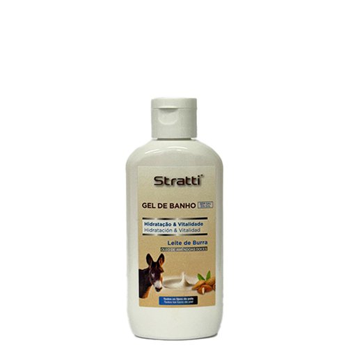 Bath Soap Gel Stratti Donkey Milk, Retinol, Almonds & Keratin 100ml