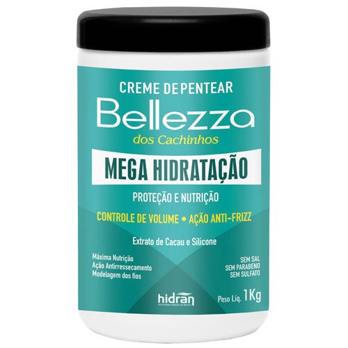 Crema de Peinar Hidran Bellezza de Rizos Mega Hidratación Low Poo 1Kg