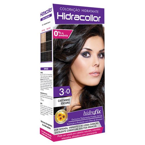 Kit Ammonia-free Dye Hidracollor 3.0 Dark Brown 100ml  