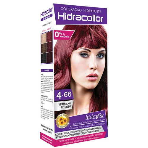 Kit Tinte Hidracollor 4.66 Rojo Intenso sin amoniaco 100ml