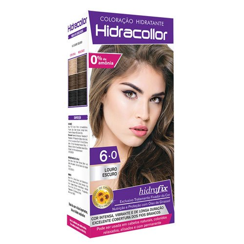 Kit Ammonia-free Dye Hidracollor 6.0 Dark Blonde 100ml  