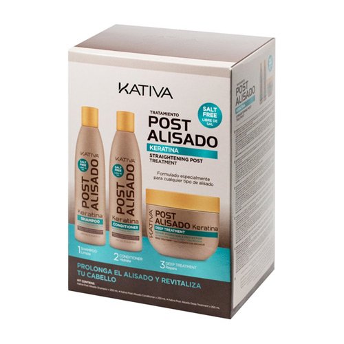 Kit Kativa post straightening salt-free 3x250ml