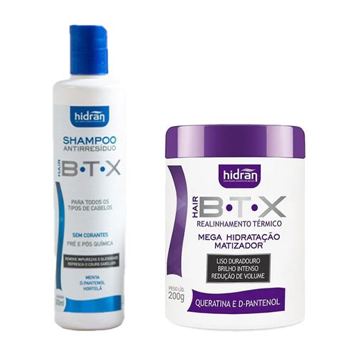 Botox Kit Hidran BTX Blond Smooth Effect keratin 2 products