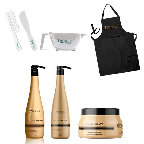 Kit Botox Ocean Hair New Shine Keratox 7 productos