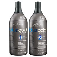 Kit alisado brasileño Salvatore Cosméticos Blue Gold Premium Taninoplastia 2 x1L