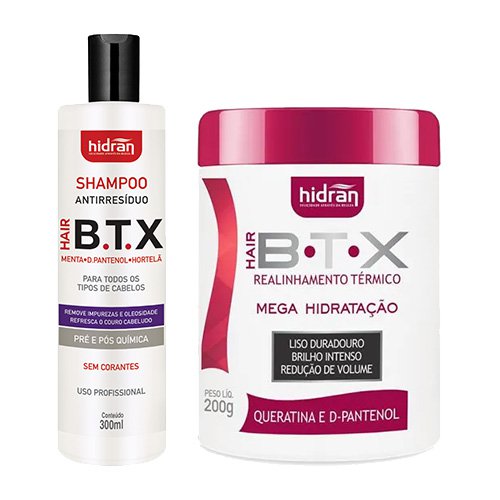 Kit Botox Hidran BTX Desmaya Cabello 2 productos