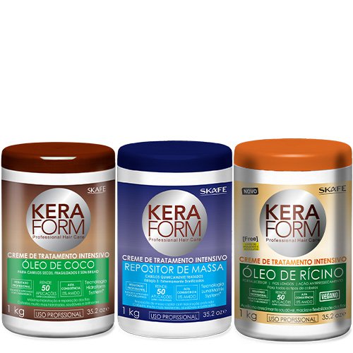 Treatment kit Skafe Keraform hair programme 3x1Kg