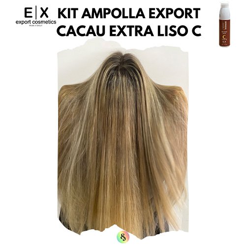 Kit Ampolla Export Cacau Extra Liso C 12x15ml