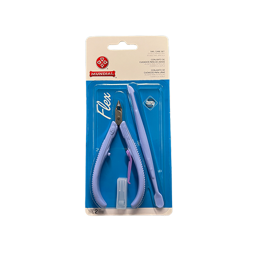 Kit Cuticle nipper Mundial 168-FL Blue 