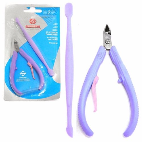 Kit Cuticle nipper Mundial 168-FL Lilac