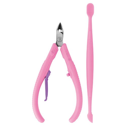 Kit Cuticle nipper Mundial 168-FL Pink 