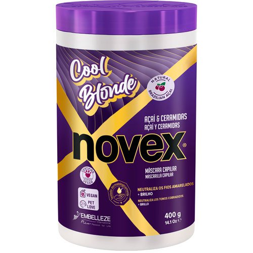 Mask Novex Cool Blonde no-yellow vegan 400g Mask Novex Cool Blonde no-yellow vegan 400g