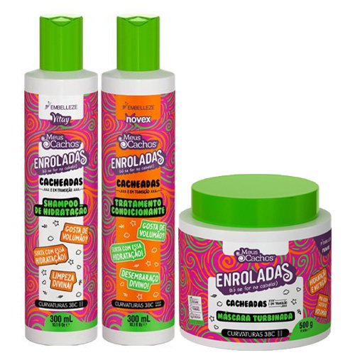 Maintenance pack Novex Curly vegan salt-free 3 products
