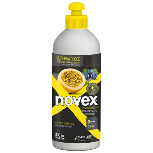 Crema de Peinar Novex SuperHairFood Maracuyá y Arándanos vegano 300ml