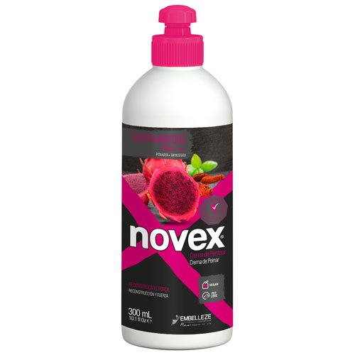 Crema de Peinar Novex SuperHairFood Pitaya y Goji Berry vegano 300ml Crema de Peinar Novex SuperHairFood Pitaya y Goji Berry vegano 300ml