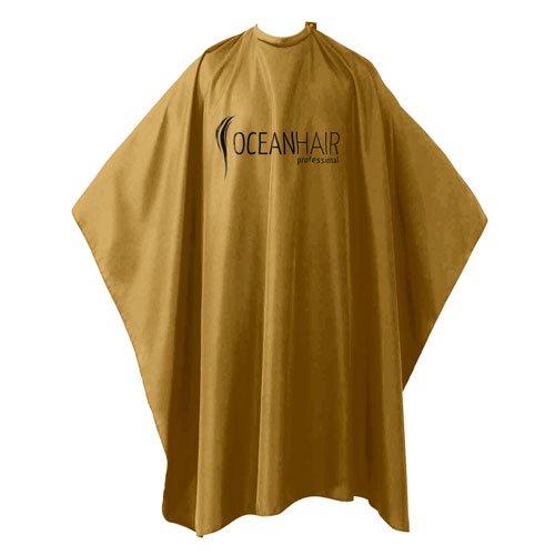 Capa de Tratamiento Ocean Hair Tools dorada con logotipo Capa de Tratamiento Ocean Hair Tools dorada con logotipo