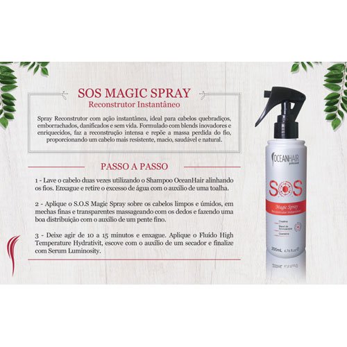 Hair reconstructor treatment Ocean Hair SOS Magic Spray spray 200ml