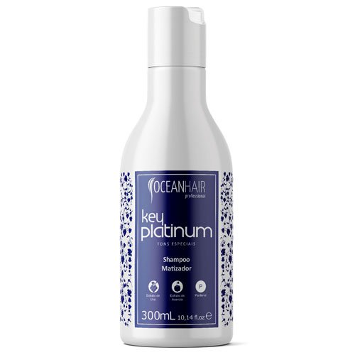 Champú Matizador Ocean Hair Key Platinum sin sal 300ml