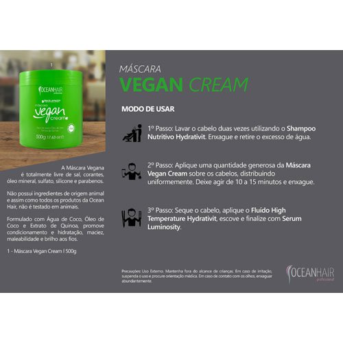 Mascarilla Profesional Ocean Hair Vegana Total Free 500g