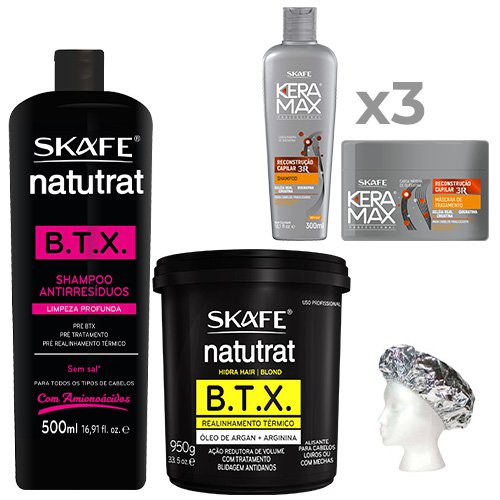 Pack Tratamiento Skafe Natutrat BTX 950g Blond Profesional 9 productos