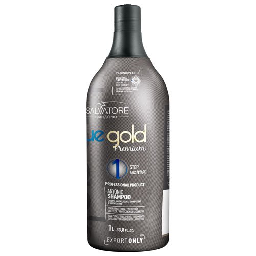 Alisado brasileño Salvatore Cosméticos Blue Gold Premium Taninoplastia 1L